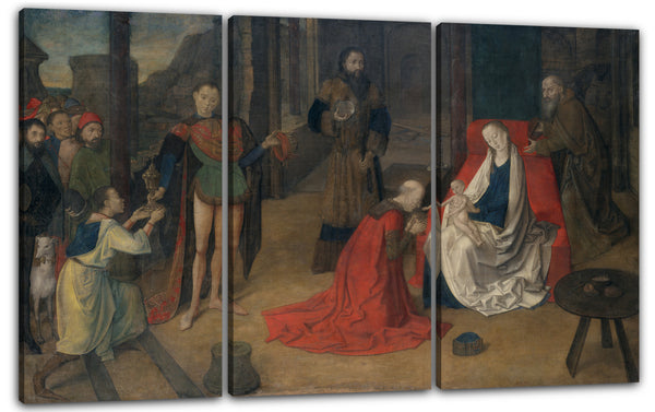 Leinwandbild Justus von Gent - Die Anbetung der Könige