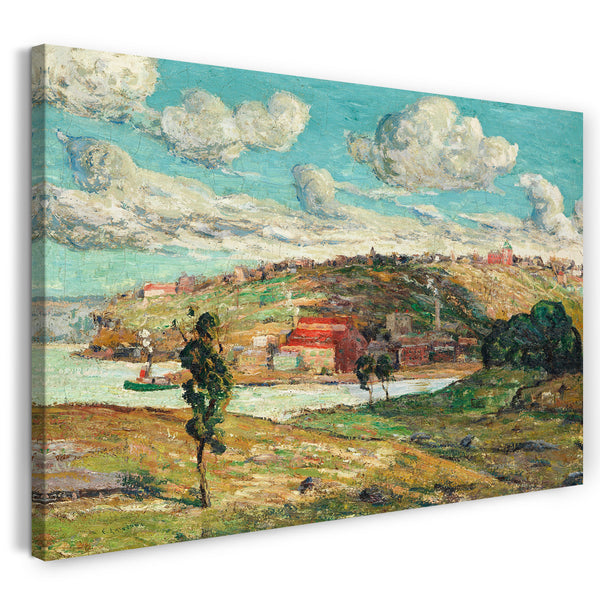 Leinwandbild Ernest Lawson - Schatten, Spuyten Duyvil Hill