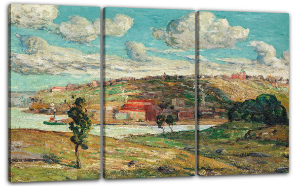 Leinwandbild Ernest Lawson - Schatten, Spuyten Duyvil Hill