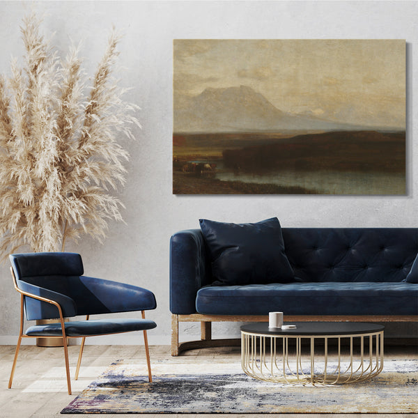 Leinwandbild Samuel Colman - Spanische Spitzen, Southern Colorado, später Nachmittag