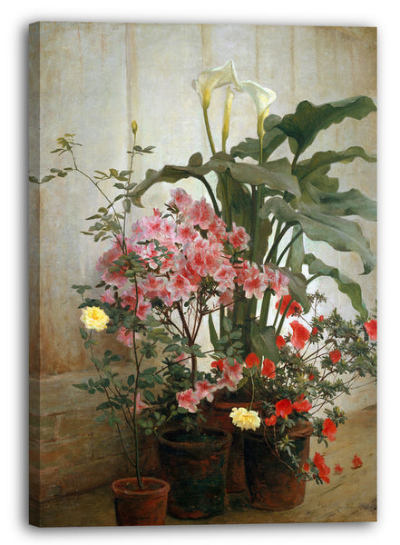 Leinwandbild George Cochran Lambdin - Seite eines Gewächshauses