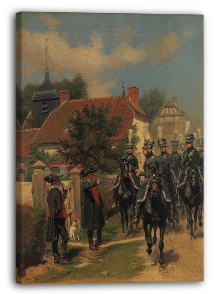 Leinwandbild Édouard Detaille - Gendarmen d'Ordonnance
