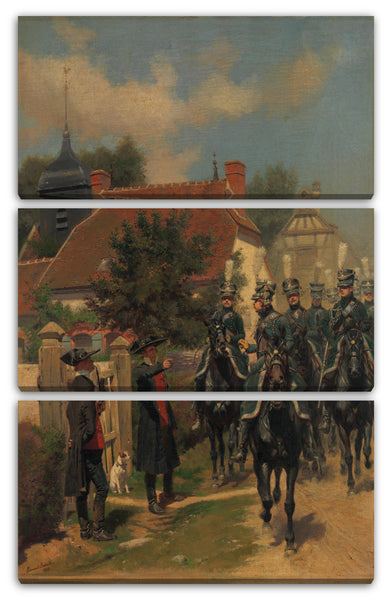 Leinwandbild Édouard Detaille - Gendarmen d'Ordonnance