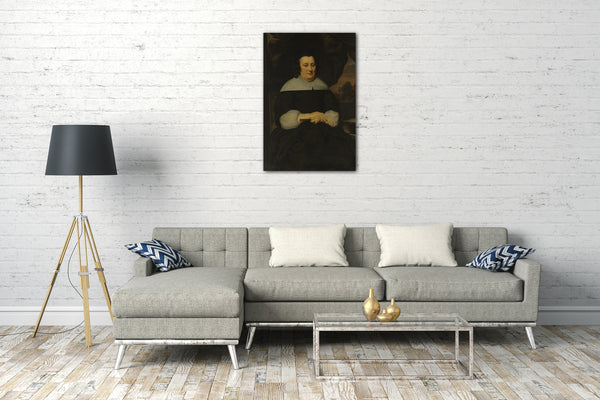 Leinwandbild Nicolaes Maes - Porträt einer Frau