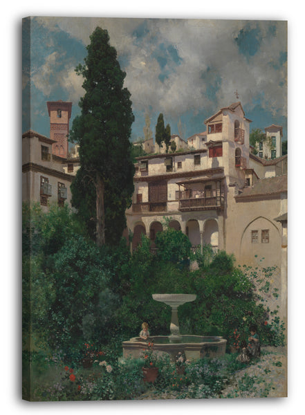 Leinwandbild Martín Rico y Ortega - Ein spanischer Garten