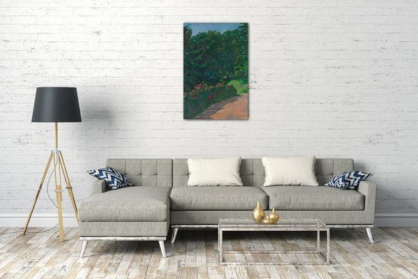 Leinwandbild Wilhelm Trübner - Landschaft
