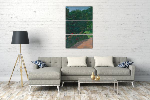Leinwandbild Wilhelm Trübner - Landschaft