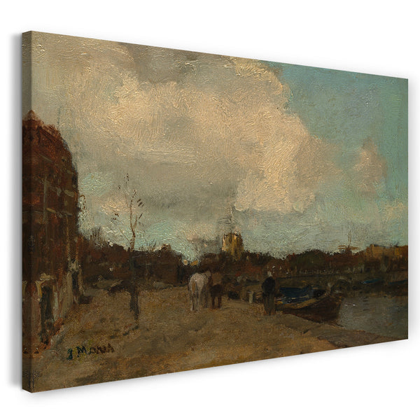 Leinwandbild Jacob Maris - Kanal-Seite