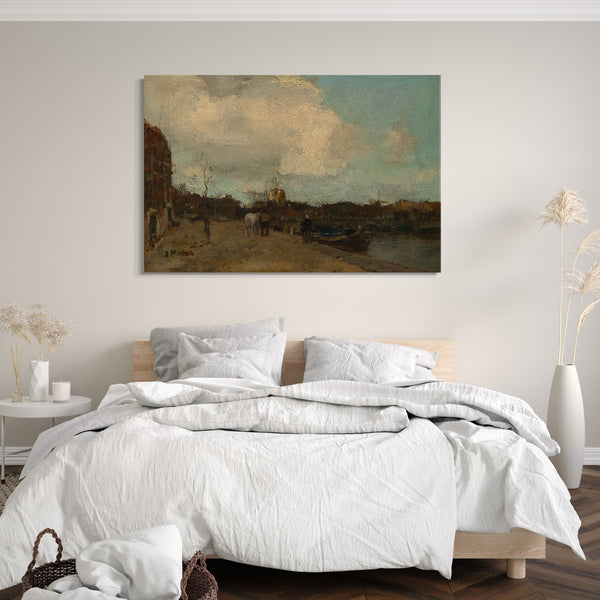 Leinwandbild Jacob Maris - Kanal-Seite