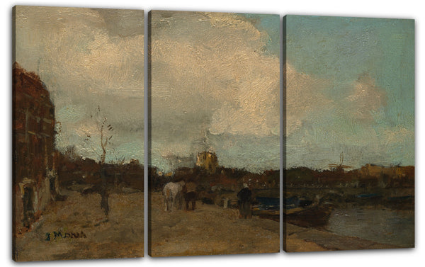 Leinwandbild Jacob Maris - Kanal-Seite