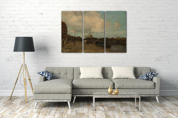 Leinwandbild Jacob Maris - Kanal-Seite