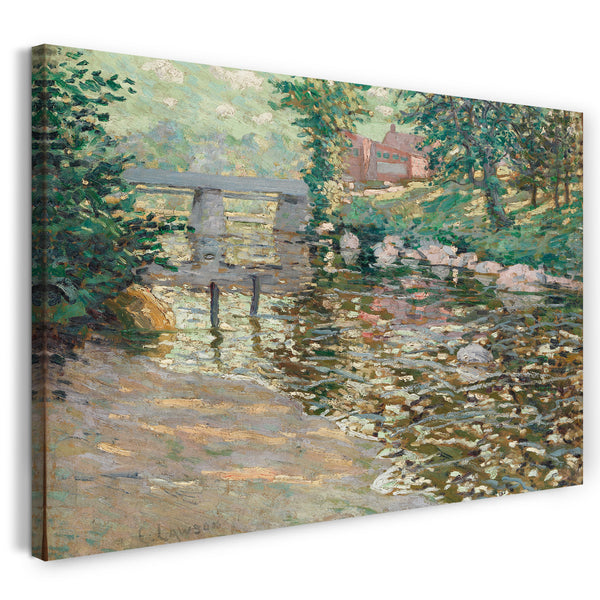 Leinwandbild Ernest Lawson - Der Bronx Fluss