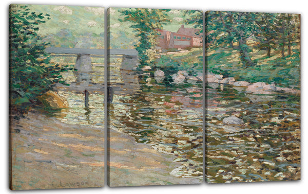 Leinwandbild Ernest Lawson - Der Bronx Fluss