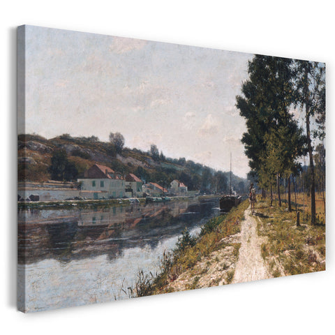 Leinwandbild William Lamb Picknell - Ufer des Loing