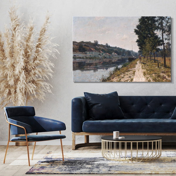Leinwandbild William Lamb Picknell - Ufer des Loing