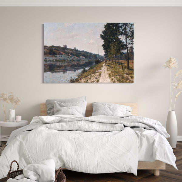 Leinwandbild William Lamb Picknell - Ufer des Loing
