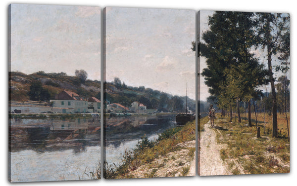 Leinwandbild William Lamb Picknell - Ufer des Loing