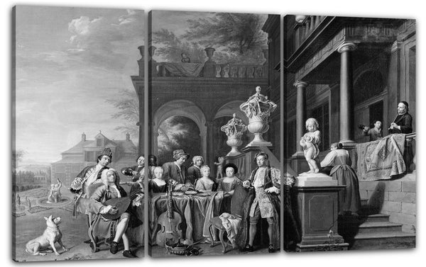 Leinwandbild Peter Jacob Horemans - Ein musikalisches Treffen am Hof des Kurfürsten Karl Albrecht von Bayern