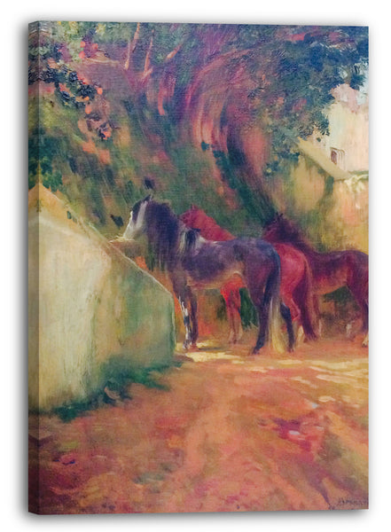 Leinwandbild Paul-Albert Besnard - Pferde