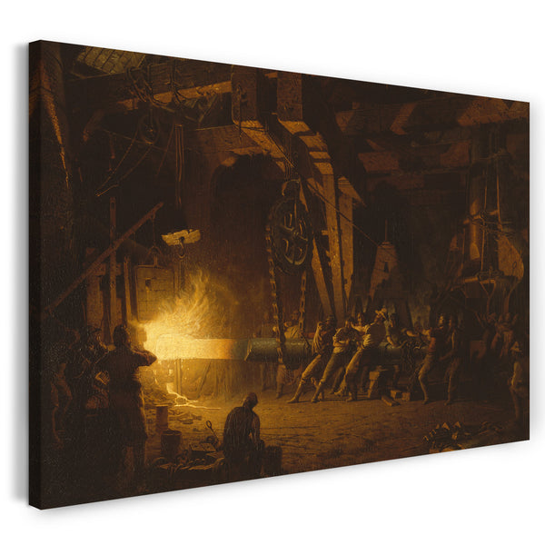 Leinwandbild John Ferguson Wehr - Forging the Shaft
