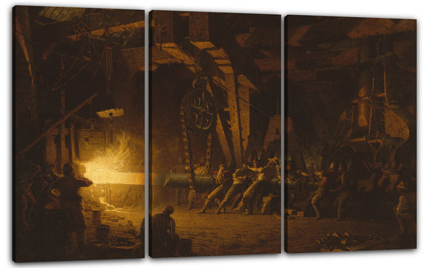 Leinwandbild John Ferguson Wehr - Forging the Shaft