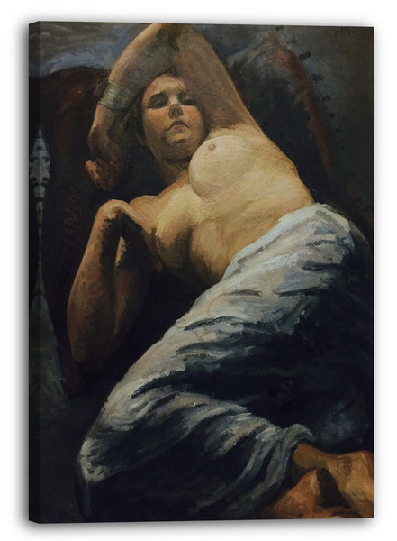 Top-Angebot Kunstdruck Jean Marchand - Liegende Figur Leinwand auf Keilrahmen gespannt
