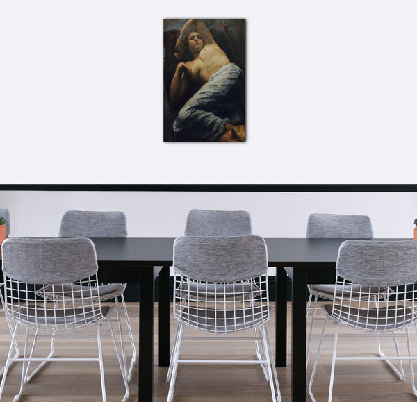 Top-Angebot Kunstdruck Jean Marchand - Liegende Figur Leinwand auf Keilrahmen gespannt