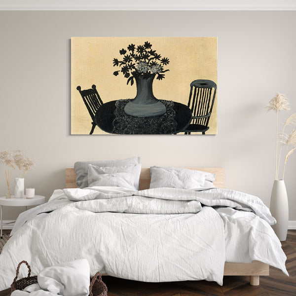 Top-Angebot Kunstdruck Horaz Pippin - Stühle Leinwand auf Keilrahmen gespannt