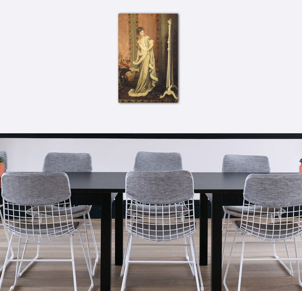 Top-Angebot Kunstdruck Pierre-Paul-Léon Glaize - Vor dem Spiegel Leinwand auf Keilrahmen gespannt