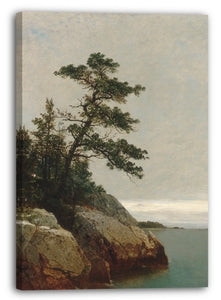 Top-Angebot Kunstdruck John Frederick Kensett - Die alte Kiefer, Darien, Connecticut Leinwand auf Keilrahmen gespannt