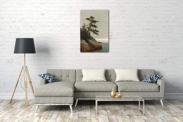 Top-Angebot Kunstdruck John Frederick Kensett - Die alte Kiefer, Darien, Connecticut Leinwand auf Keilrahmen gespannt