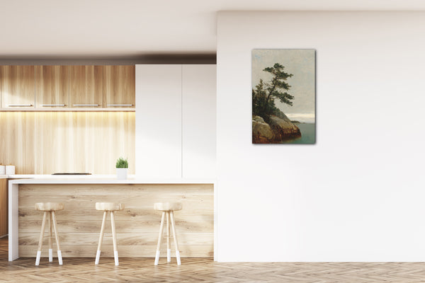 Top-Angebot Kunstdruck John Frederick Kensett - Die alte Kiefer, Darien, Connecticut Leinwand auf Keilrahmen gespannt