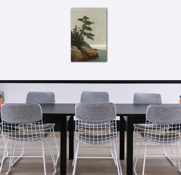 Top-Angebot Kunstdruck John Frederick Kensett - Die alte Kiefer, Darien, Connecticut Leinwand auf Keilrahmen gespannt