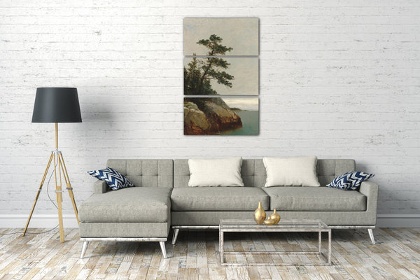 Top-Angebot Kunstdruck John Frederick Kensett - Die alte Kiefer, Darien, Connecticut Leinwand auf Keilrahmen gespannt