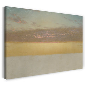 Top-Angebot Kunstdruck John Frederick Kensett - Sonnenuntergangs-Himmel Leinwand auf Keilrahmen gespannt