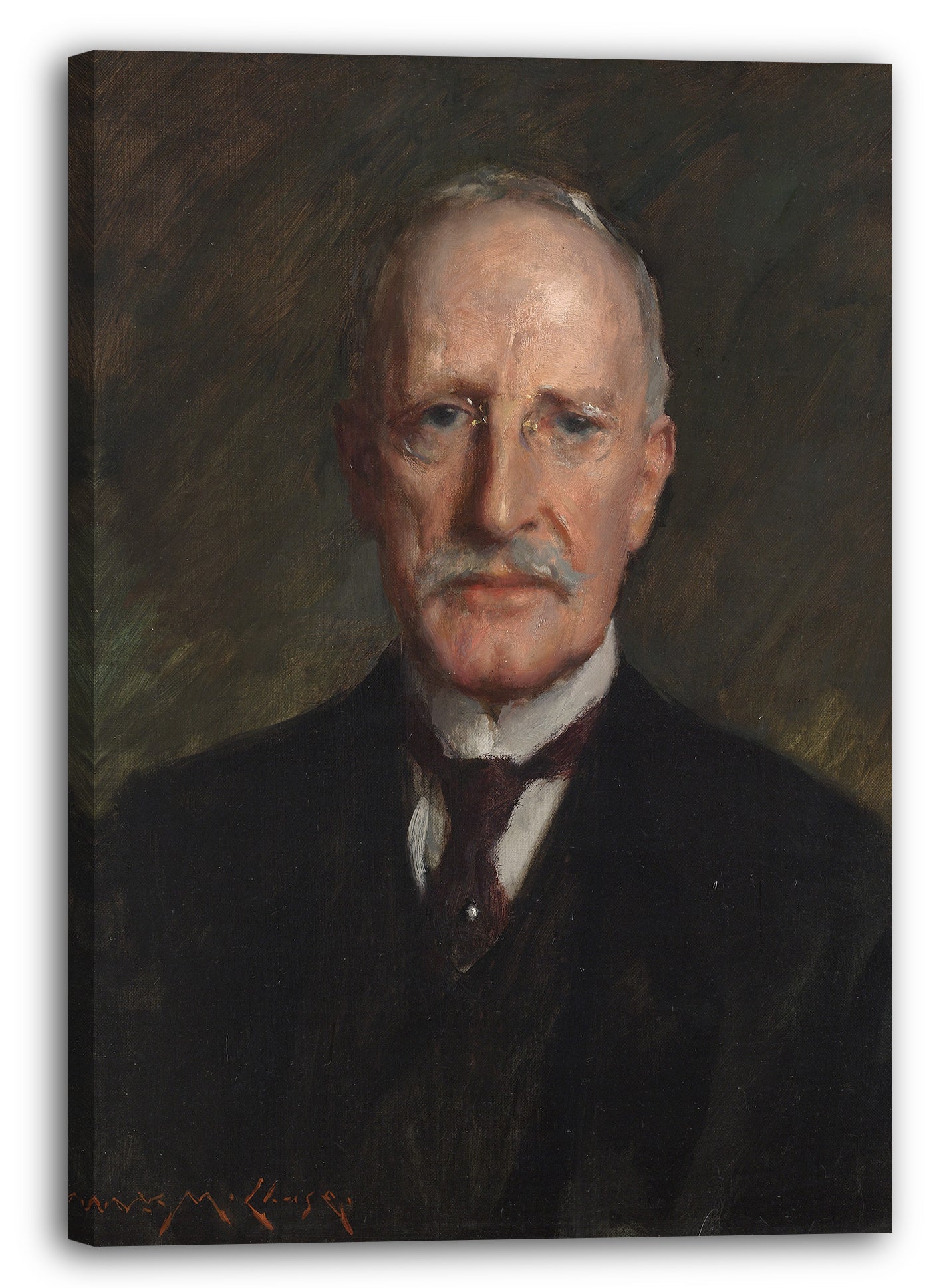 Top-Angebot Kunstdruck William Merritt Chase - Edward Guthrie Kennedy Leinwand auf Keilrahmen gespannt