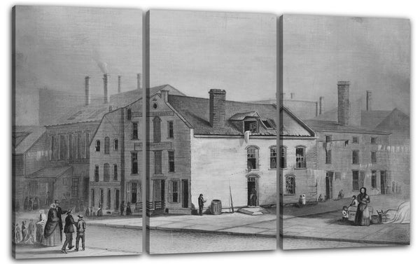 Leinwandbild F. A. Mead - Alte Brauerei, Five Points Mission, New York
