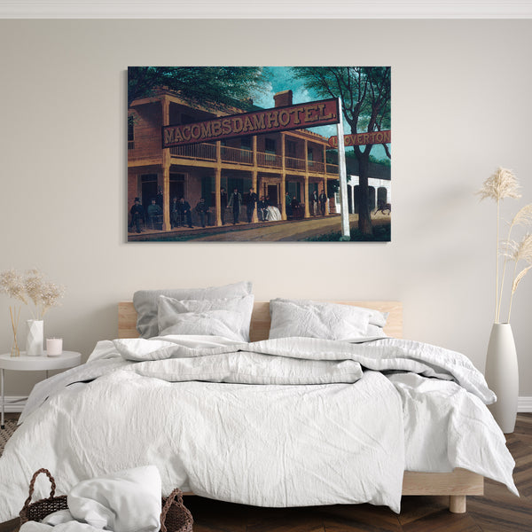 Top-Angebot Kunstdruck M. A. Sullivan - Macombs Dam Hotel Leinwand auf Keilrahmen gespannt