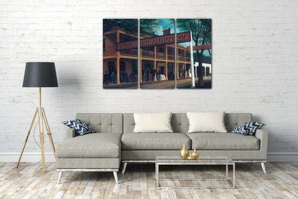 Top-Angebot Kunstdruck M. A. Sullivan - Macombs Dam Hotel Leinwand auf Keilrahmen gespannt