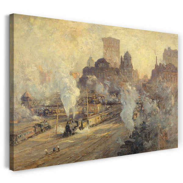 Top-Angebot Kunstdruck Colin Campbell Cooper - Grand Central-Bahnhofstation Leinwand auf Keilrahmen gespannt