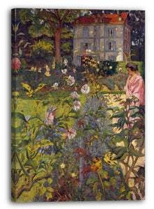 Top-Angebot Kunstdruck Edouard Vuillard - Garten in Vaucresson Leinwand auf Keilrahmen gespannt