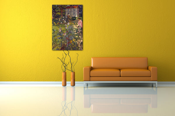 Top-Angebot Kunstdruck Edouard Vuillard - Garten in Vaucresson Leinwand auf Keilrahmen gespannt