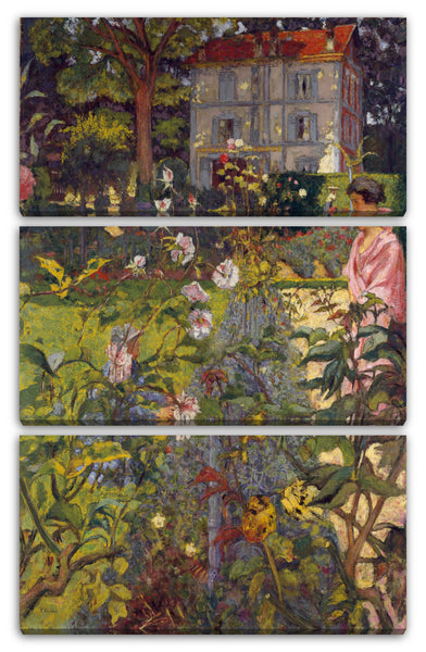 Leinwandbild Edouard Vuillard - Garten in Vaucresson
