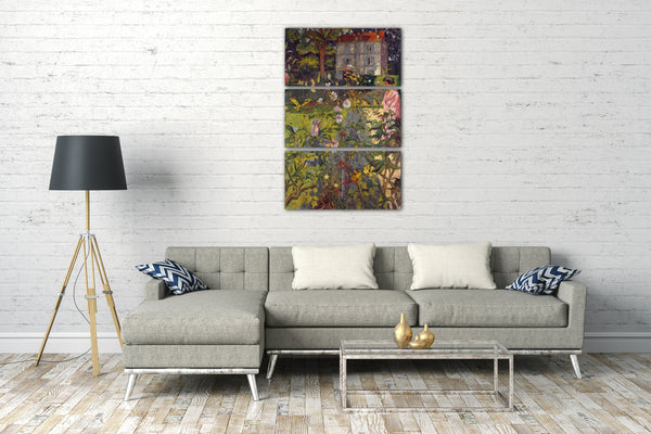 Top-Angebot Kunstdruck Edouard Vuillard - Garten in Vaucresson Leinwand auf Keilrahmen gespannt