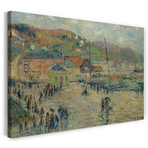 Top-Angebot Kunstdruck Gustave Loiseau - Le Grand Quai, Fécamp Leinwand auf Keilrahmen gespannt
