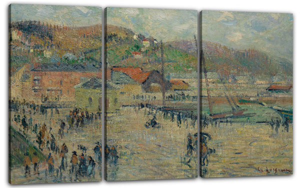 Leinwandbild Gustave Loiseau - Le Grand Quai, Fécamp