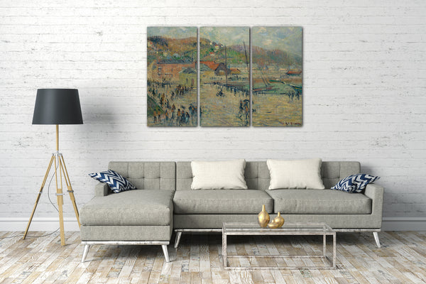 Top-Angebot Kunstdruck Gustave Loiseau - Le Grand Quai, Fécamp Leinwand auf Keilrahmen gespannt