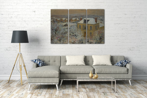 Top-Angebot Kunstdruck Gustave Loiseau - Haus im Winter Leinwand auf Keilrahmen gespannt