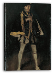 Top-Angebot Kunstdruck James McNeill Whistler - Arrangement in Schwarz, Nr. 3: Sir Henry Irving als Philipp II. Von Spanien Leinwand auf Keilrahmen gespannt