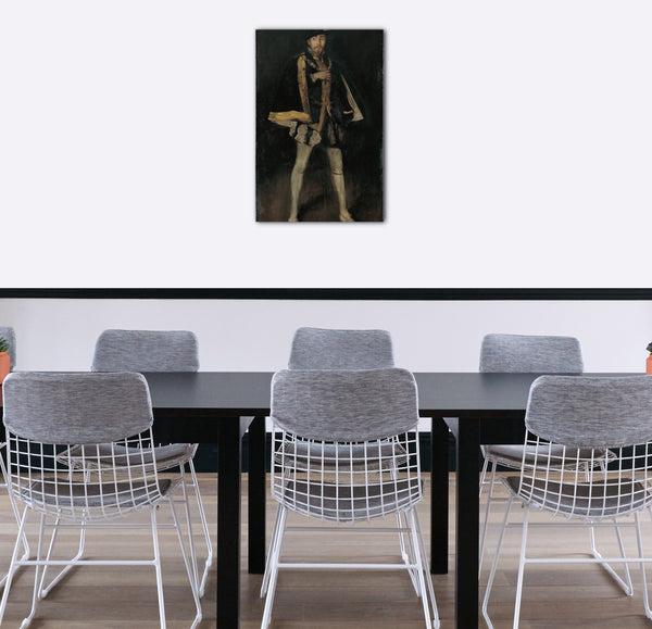 Top-Angebot Kunstdruck James McNeill Whistler - Arrangement in Schwarz, Nr. 3: Sir Henry Irving als Philipp II. Von Spanien Leinwand auf Keilrahmen gespannt